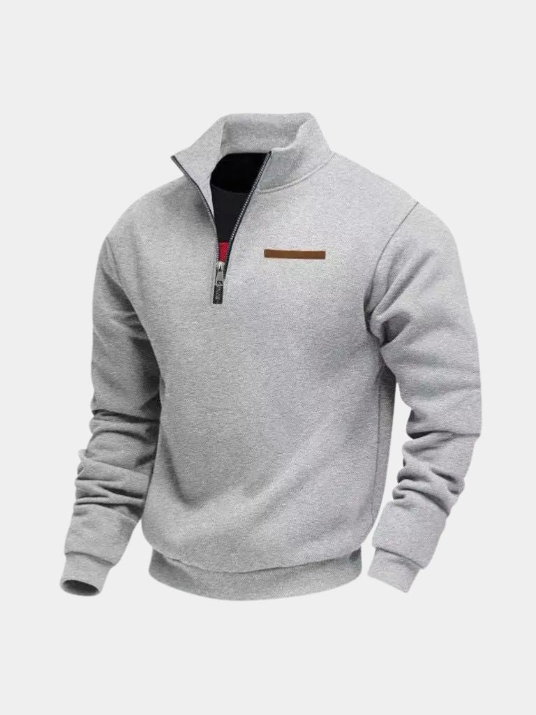 Slate Urban High Collar Pullover - Montierri