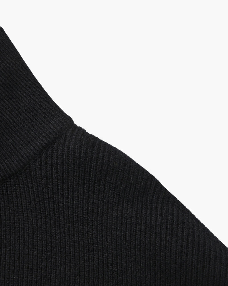 Refined Half-Zip Knit Pullover — Avelmontis