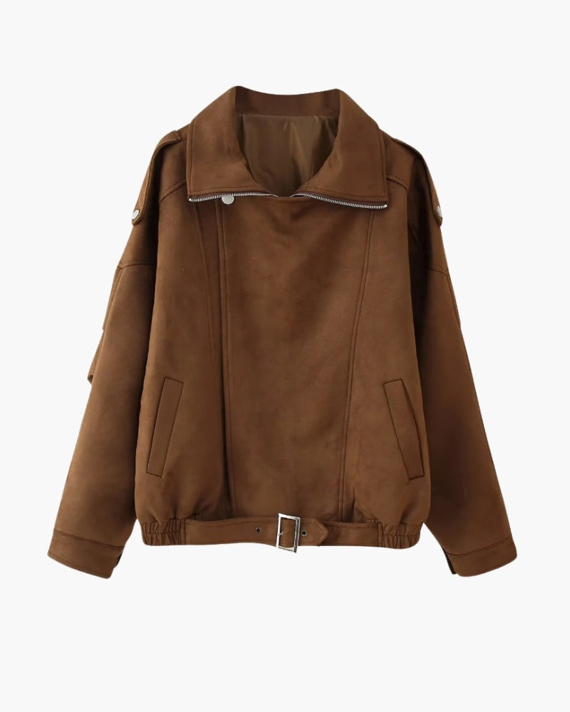 Vintage Suede Drape Jacket - Montierri