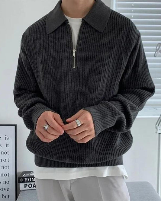 Cesare Half Zip Sweater | Bellmont Society