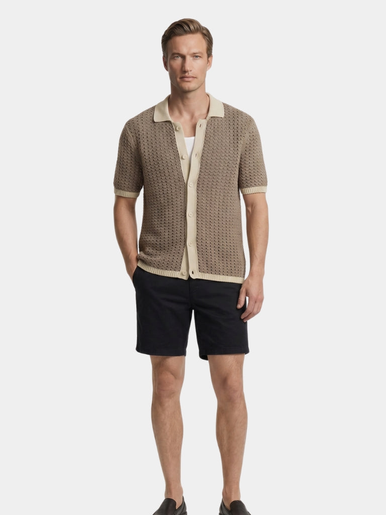Structured Panel Resort Shirt - Montierri