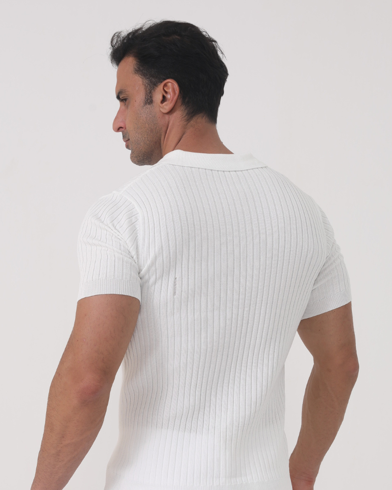 Florence - Ribbed Cotton Polo — Avelmontis