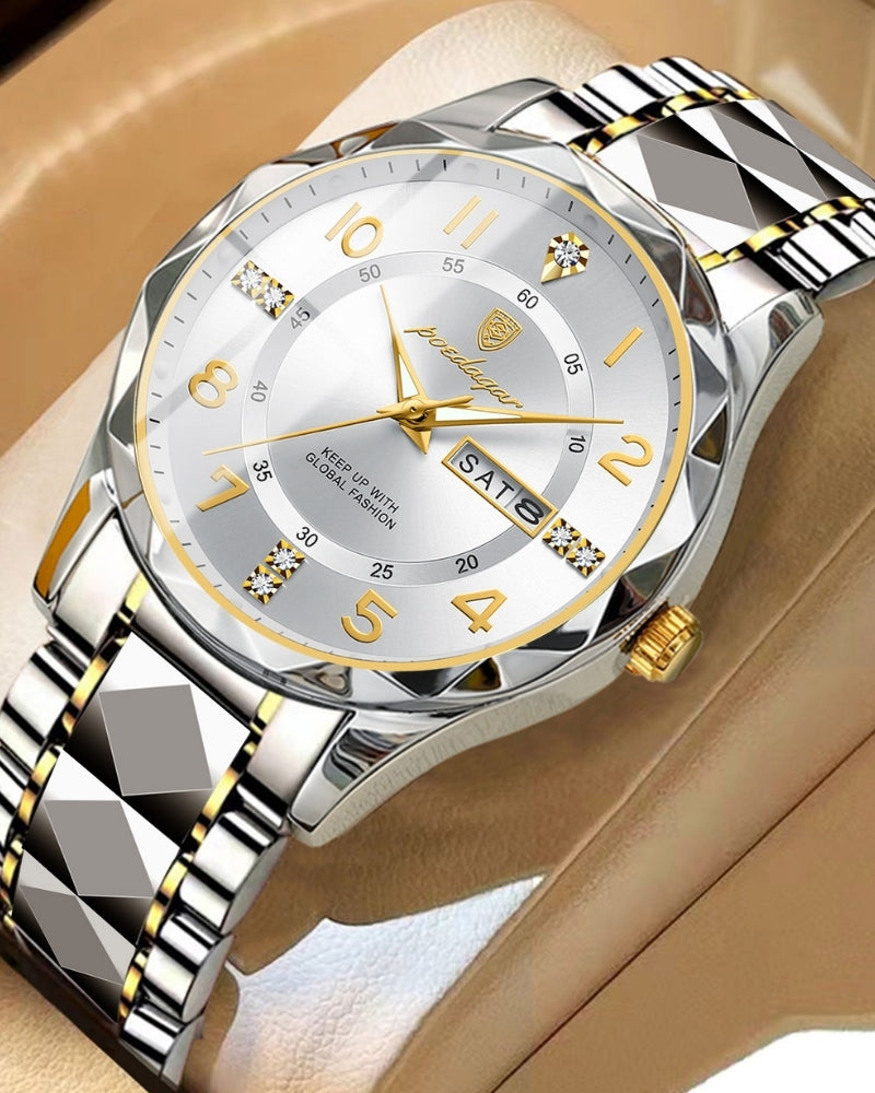 Classic Two-Tone Steel Watch | Bellmont Society