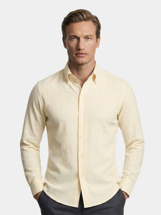 Striped Button Down Seersucker Shirt - Montierri