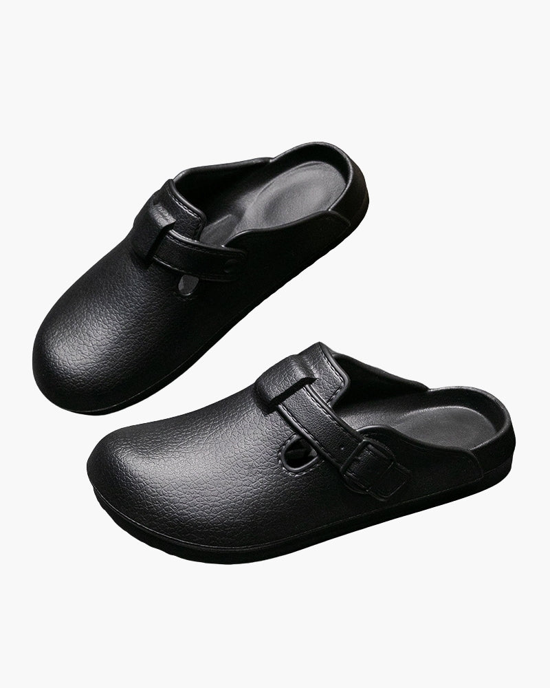 Classic Waterproof Buckle Clogs | Bellmont Society