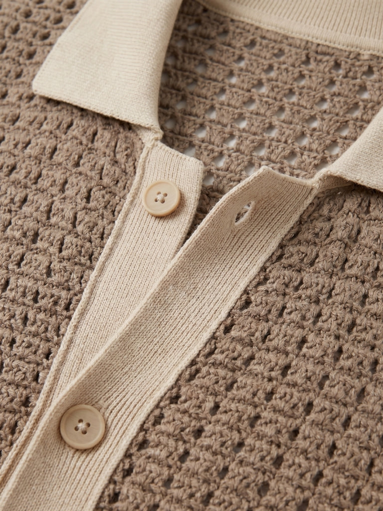 Structured Panel Resort Shirt - Montierri