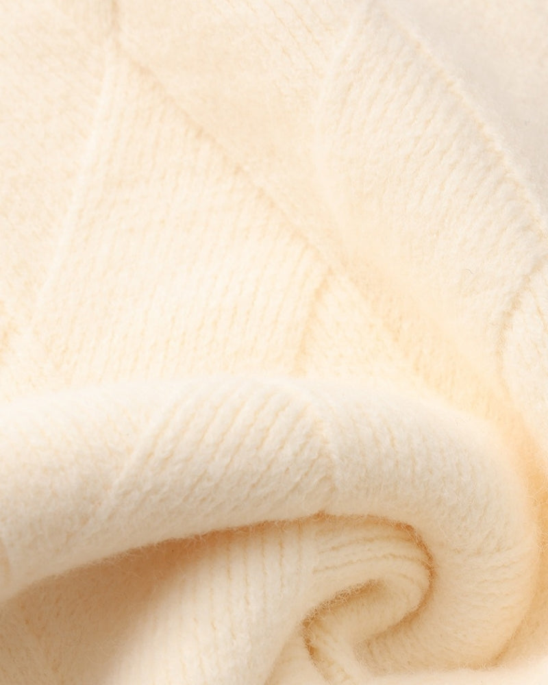 Diamond Knit Crewneck Sweater | Bellmont Society