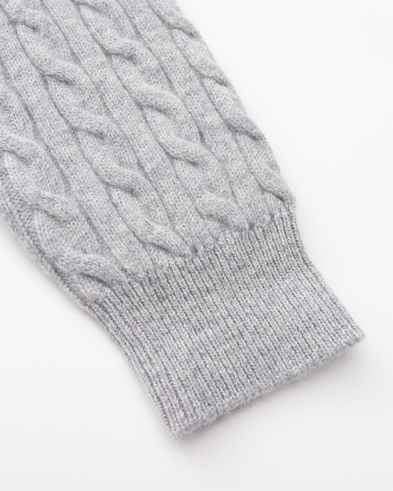 100% Cashmere Woven Half Zip | Bellmont Society