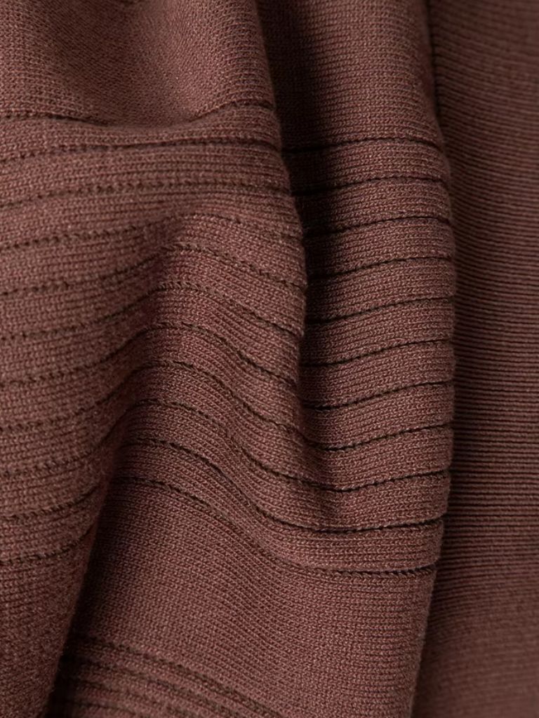 Vertical Ridge Knit Polo Shirt - Montierri