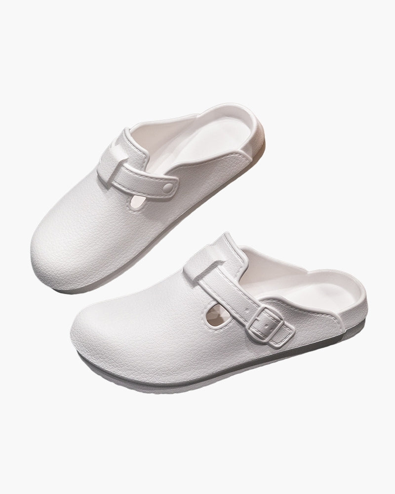 Classic Waterproof Buckle Clogs | Bellmont Society