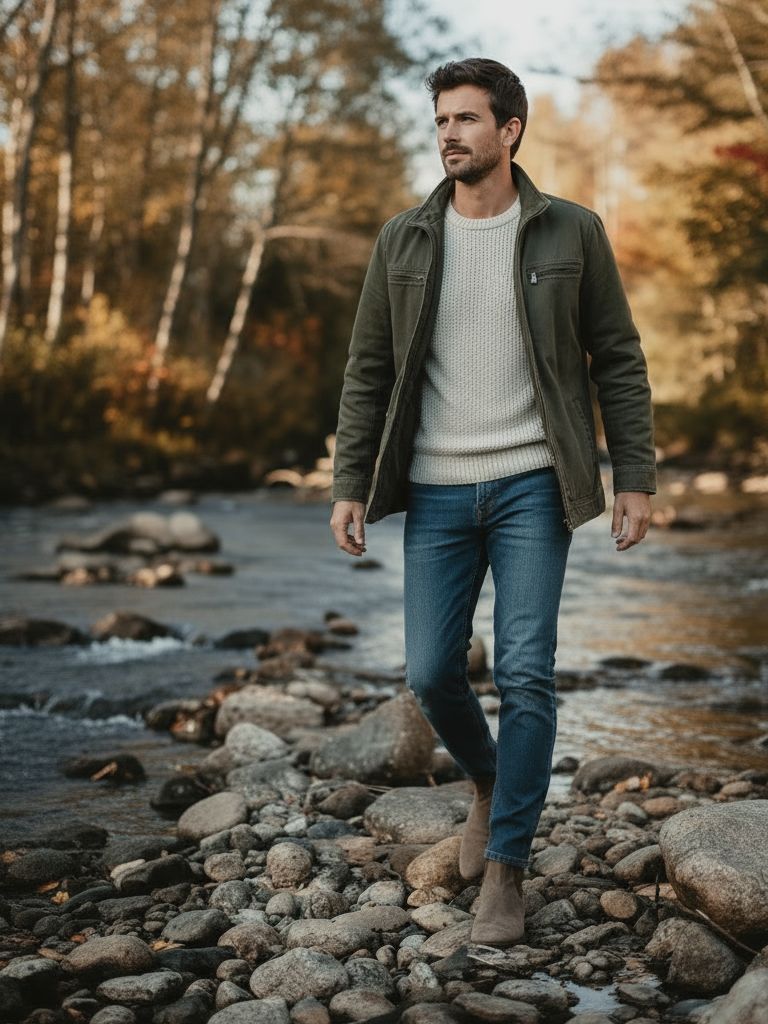 Valmont Vintage Olive Field Jacket - Montierri