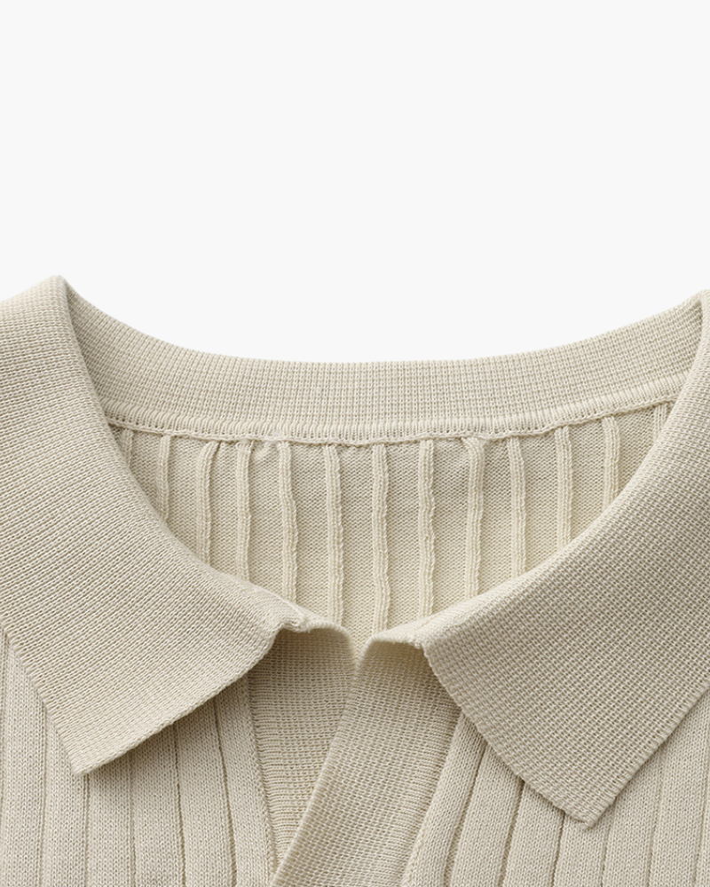 Premium Ribbed Polo — Avelmontis