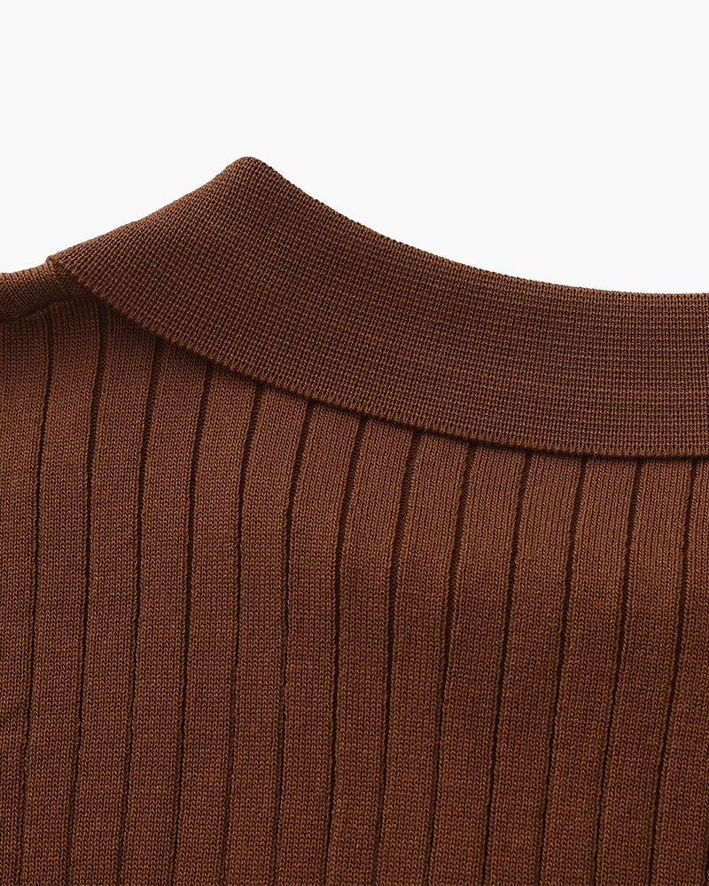 Premium Ribbed Polo — Avelmontis