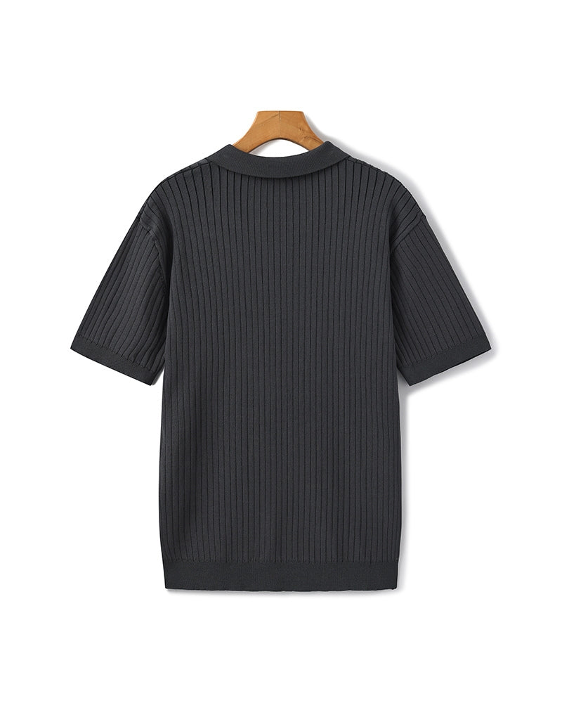 Premium Ribbed Polo — Avelmontis