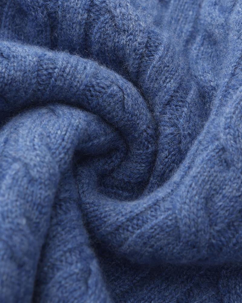 100% Cashmere Woven Half Zip | Bellmont Society