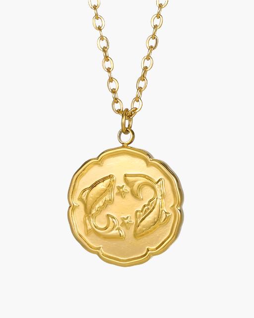 Zodiac Sign Necklace - Gold - Montierri