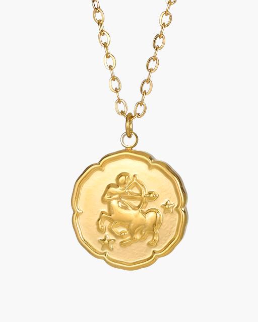Zodiac Sign Necklace - Gold - Montierri