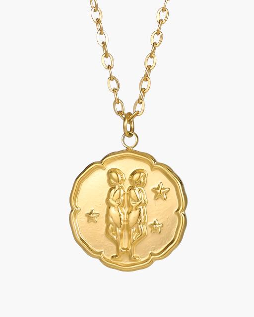 Zodiac Sign Necklace - Gold - Montierri