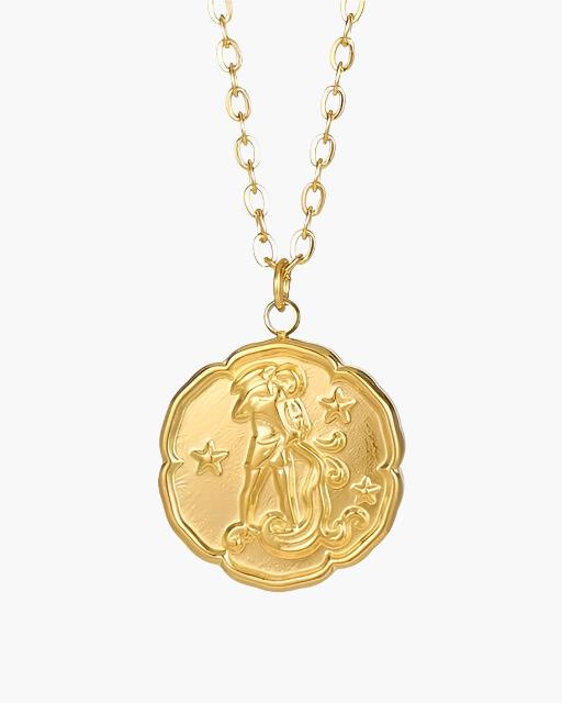 Zodiac Sign Necklace - Gold - Montierri