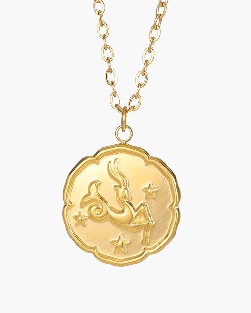Zodiac Sign Necklace - Gold - Montierri