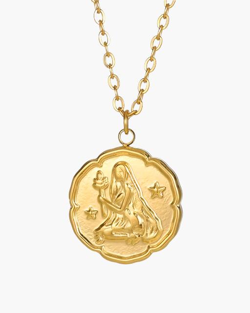 Zodiac Sign Necklace - Gold - Montierri