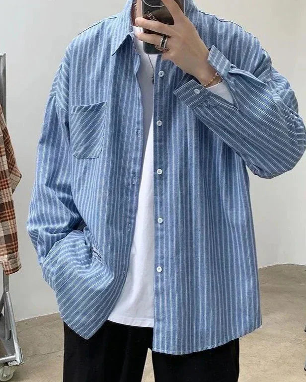 Oversized Striped Shirt — Avelmontis