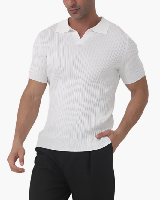 Florence - Ribbed Cotton Polo — Avelmontis