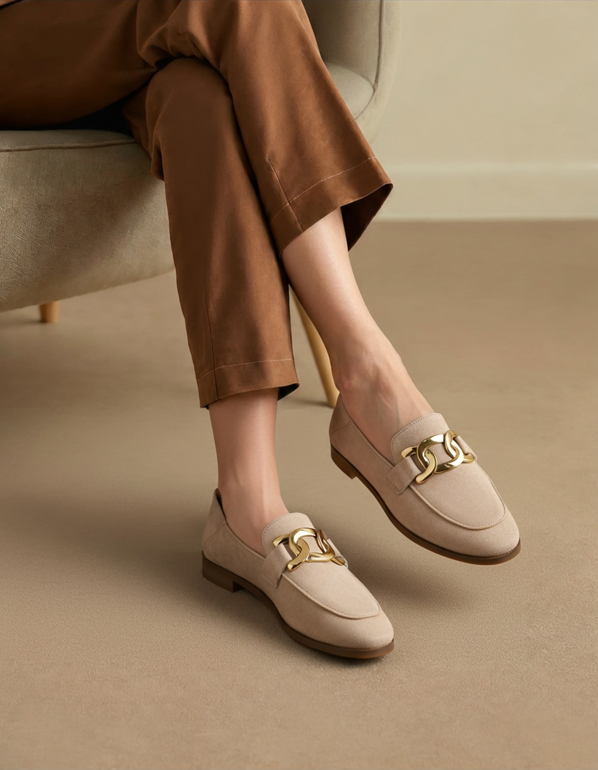 Duchess Loafers Suede | Bellmont Society