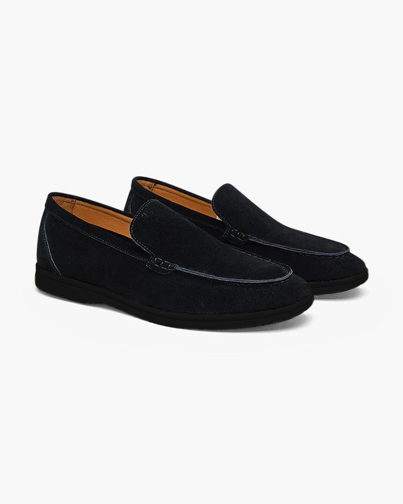 Premium Suede Loafers - Black Soles — Avelmontis