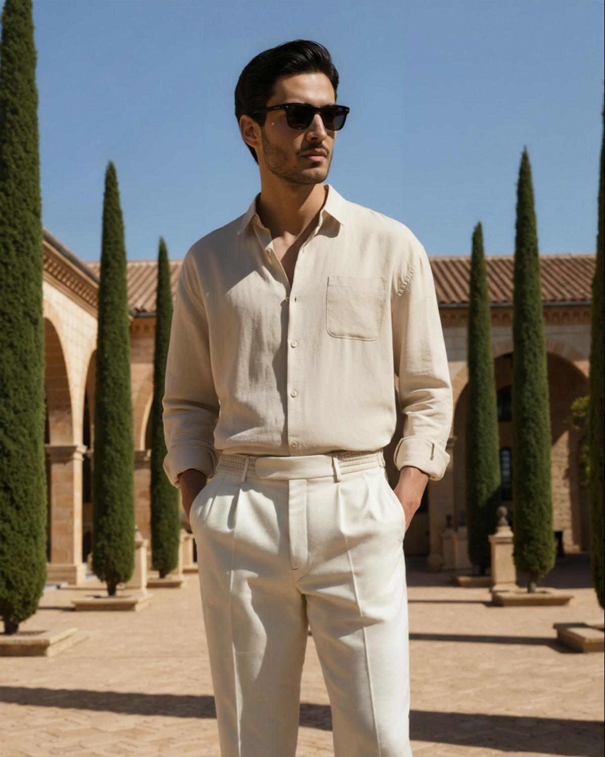 Cape Town - 100% Linen Shirt | Bellmont Society