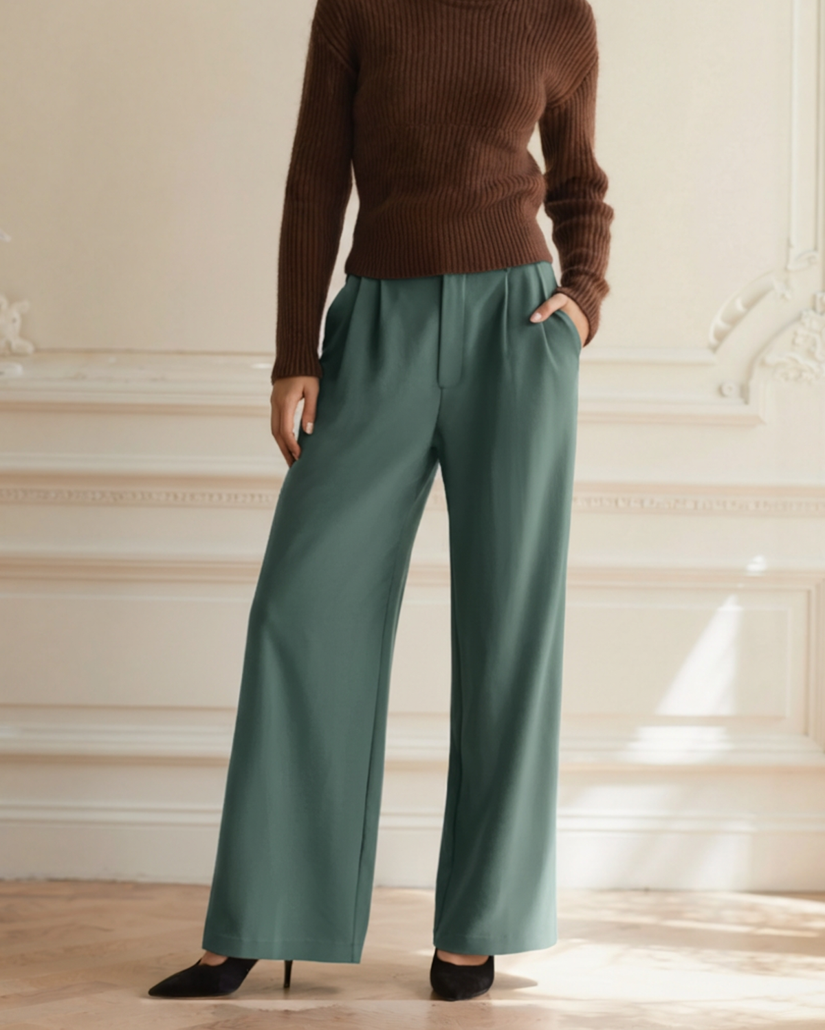 Serena Wide-Leg Trousers - Montierri