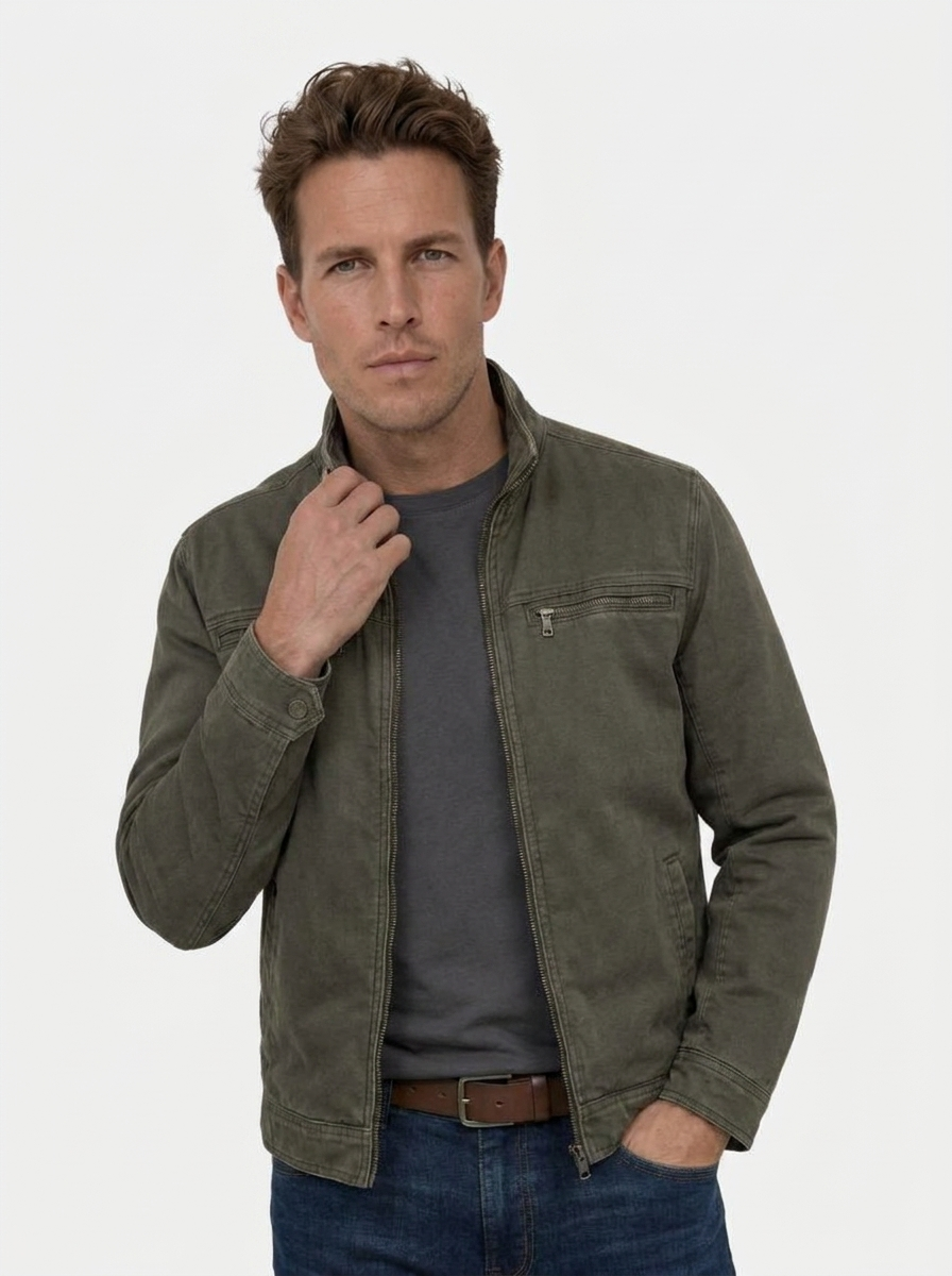 Valmont Vintage Olive Field Jacket - Montierri