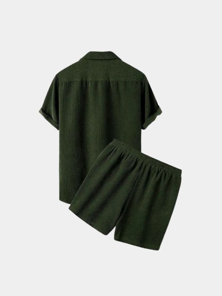 Summer Corduroy Set Shorts and Shirt - Montierri