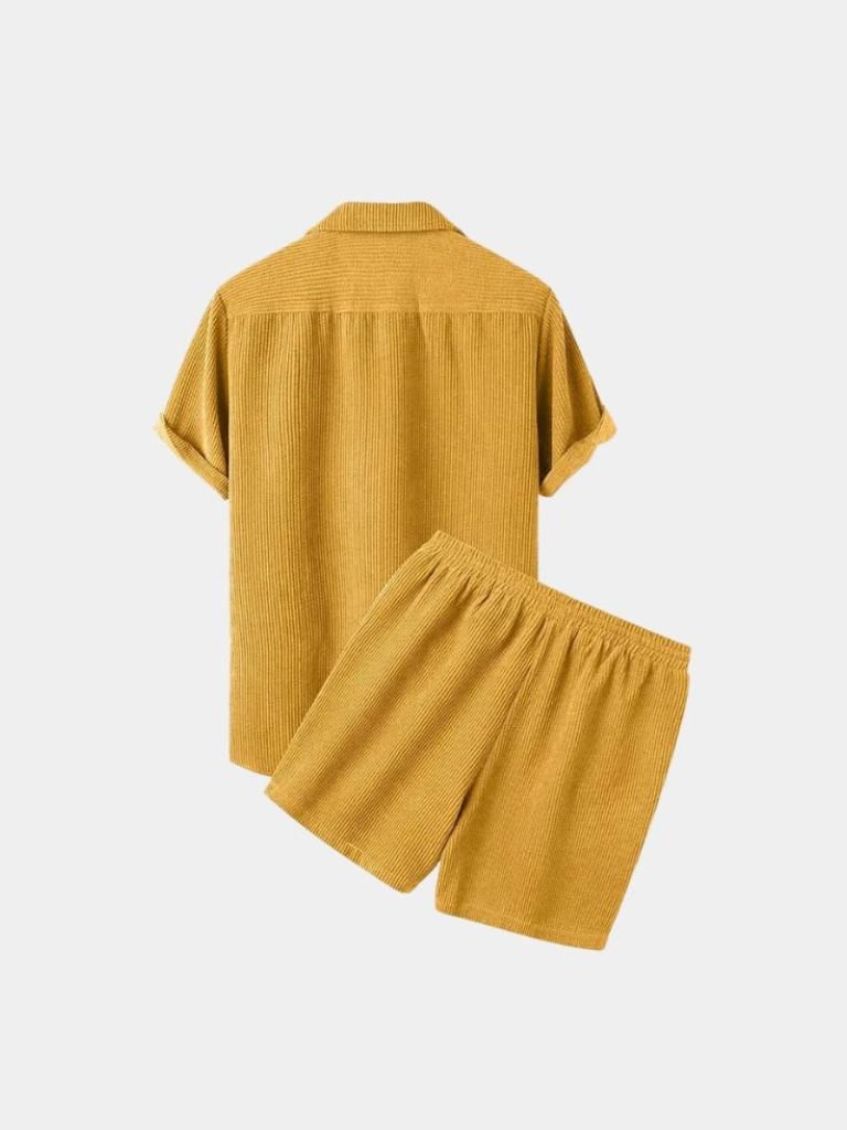 Summer Corduroy Set Shorts and Shirt - Montierri