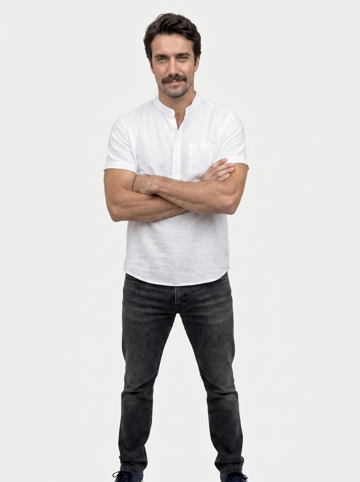 White Wellspring Linen T-Shirt - Montierri