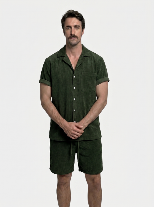 Summer Corduroy Set Shorts and Shirt - Montierri