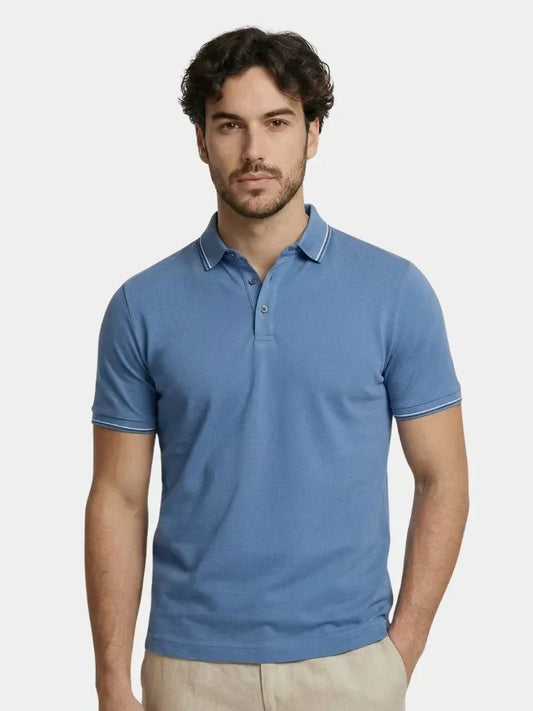 Azure Classic Polo | Bellmont Society