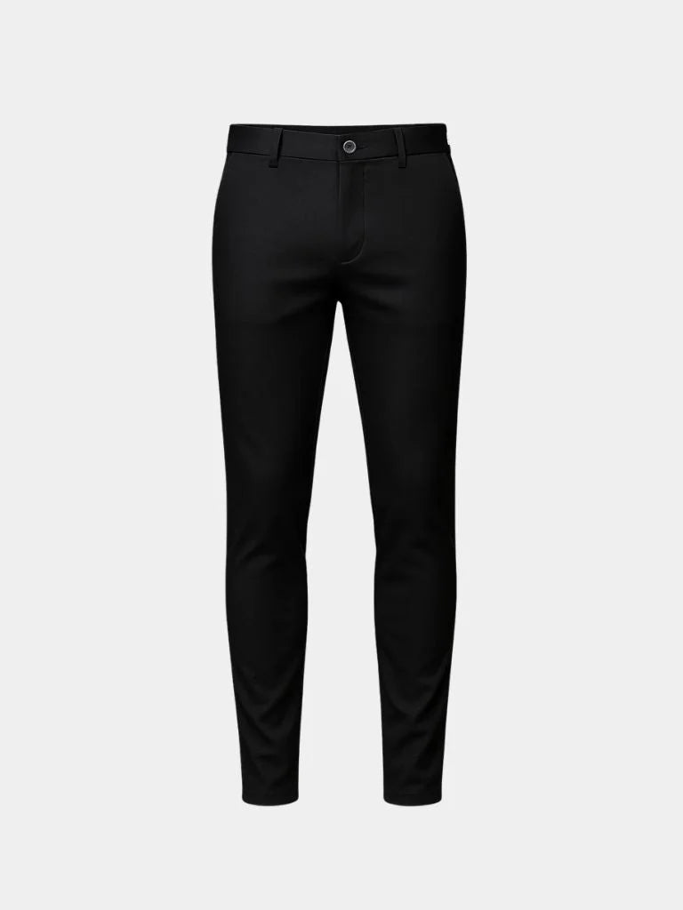 Bamboo Fiber Minimalist Straight Trousers | Bellmont Society