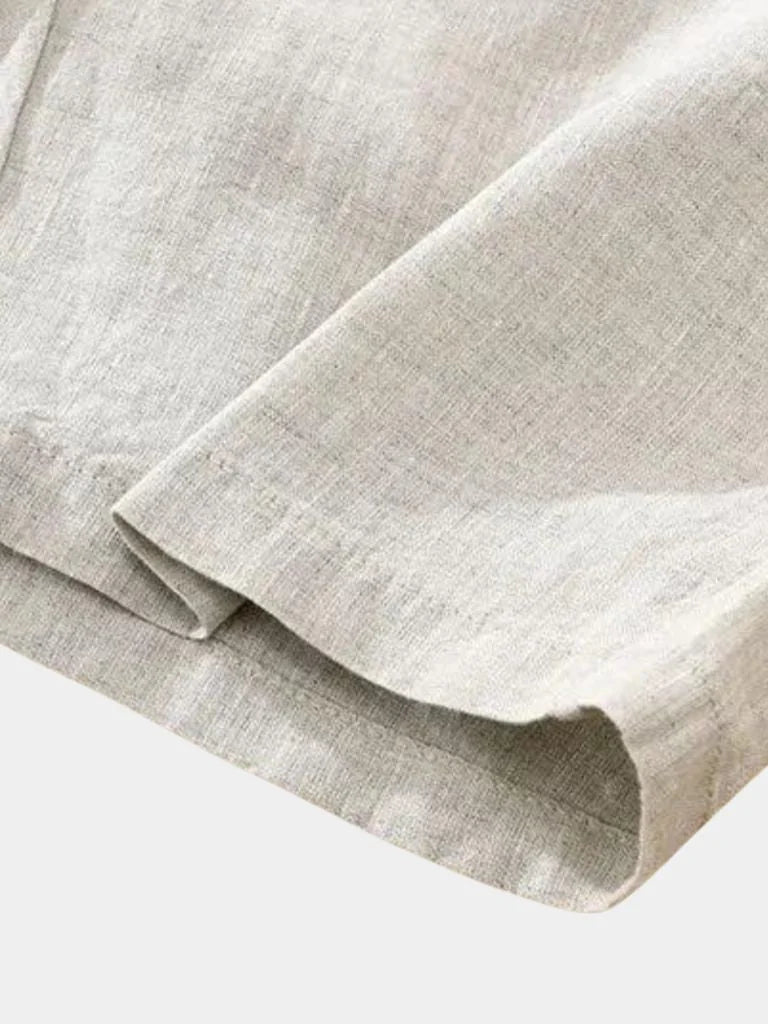 Bleu Horizon Linen Shorts | Bellmont Society