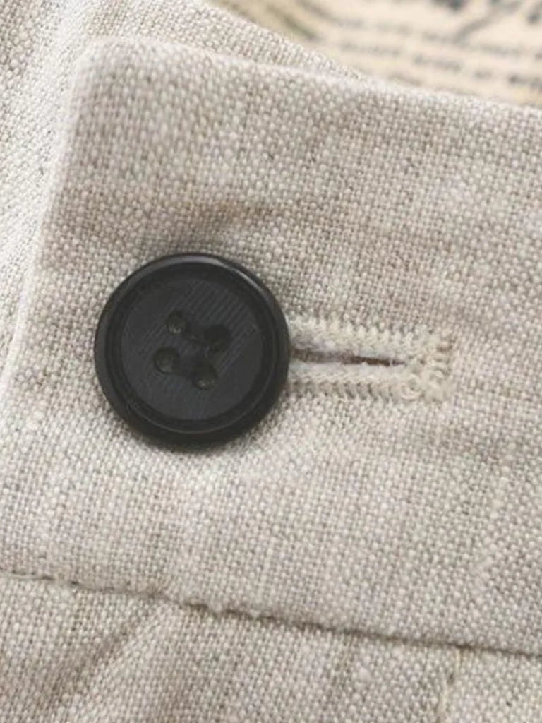 Bleu Horizon Linen Shorts | Bellmont Society