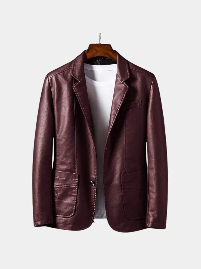 Bold Caramel Leather Jacket | Bellmont Society