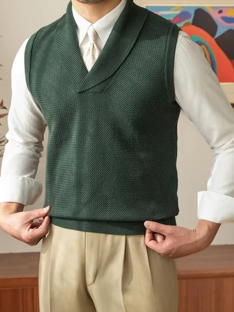 British Knit Vest Waistcoat | Bellmont Society