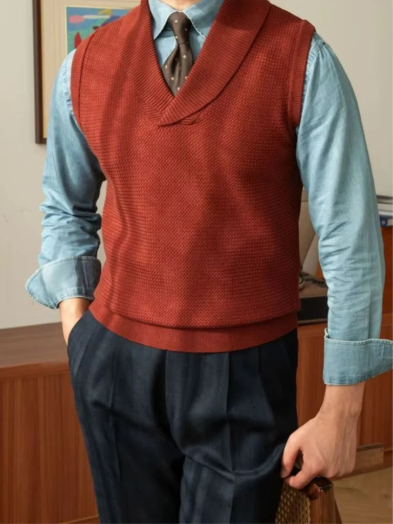 British Knit Vest Waistcoat | Bellmont Society