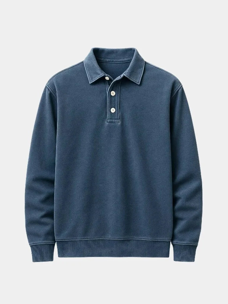 Canyon Mist Long Sleeve Polo Shirt | Bellmont Society