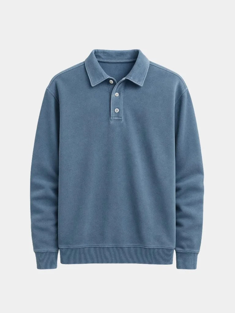 Canyon Mist Long Sleeve Polo Shirt | Bellmont Society