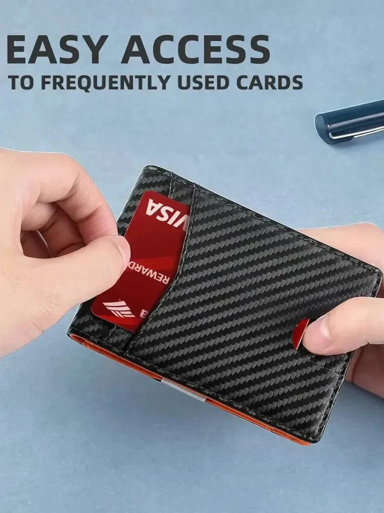 Carbon Fiber Anti RFID Minimalist Wallet | Bellmont Society