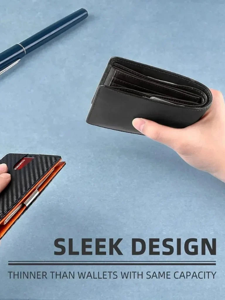 Carbon Fiber Anti RFID Minimalist Wallet | Bellmont Society