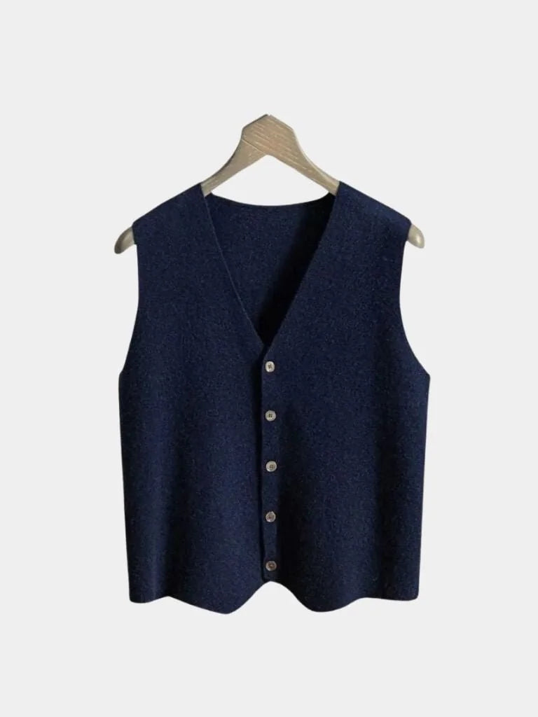 Cashmere Cardigan Vest | Bellmont Society