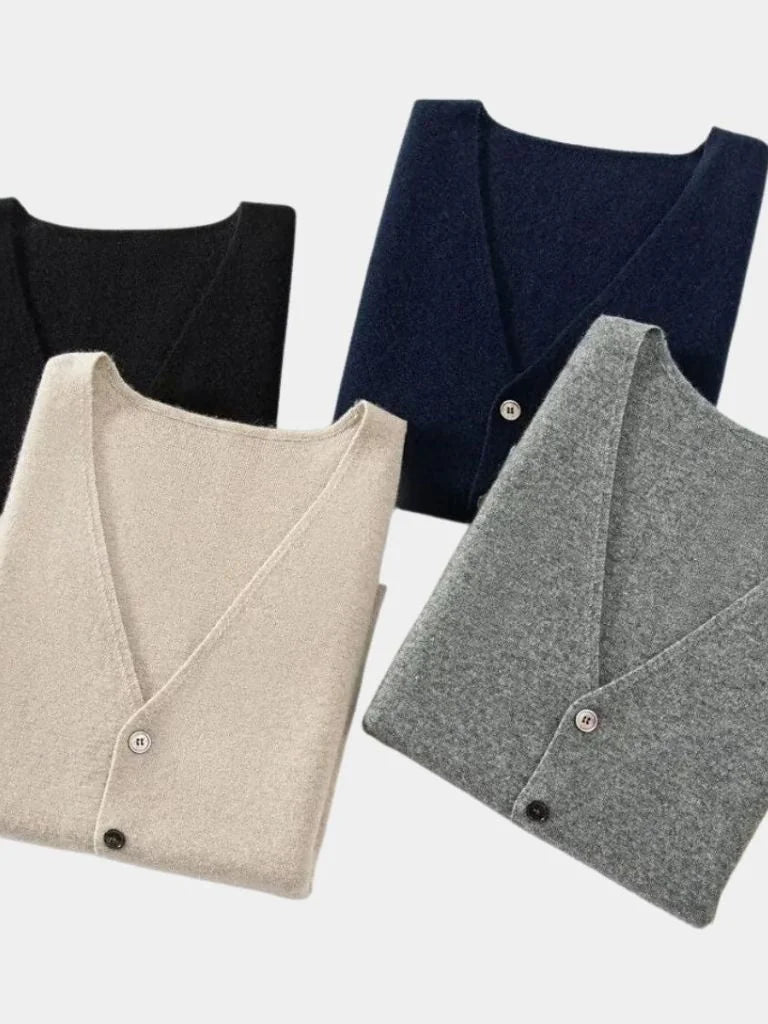 Cashmere Cardigan Vest | Bellmont Society