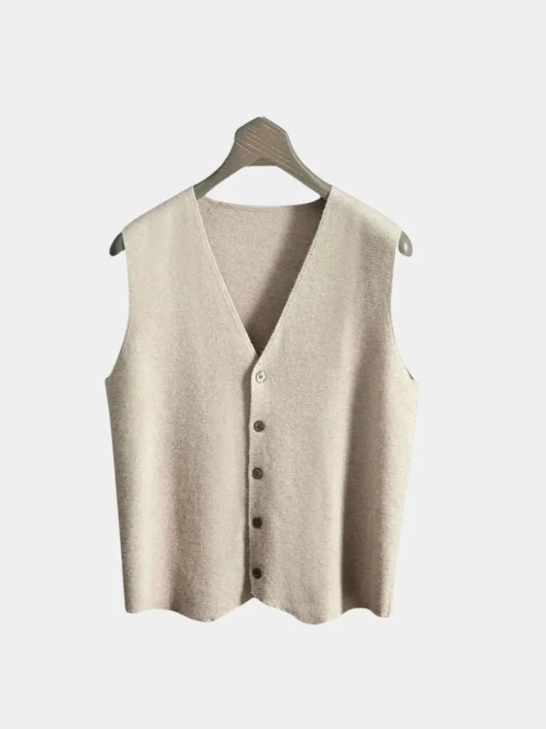 Cashmere Cardigan Vest | Bellmont Society